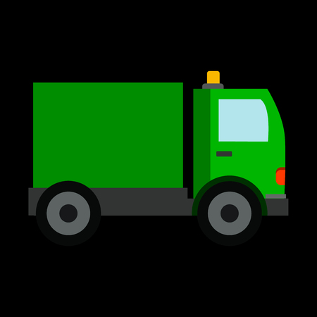 Delivery truck flat iconのイラスト素材