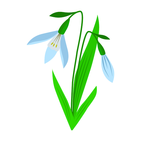 Flower flat icon.のイラスト素材