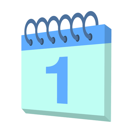 calendar isometric iconのイラスト素材