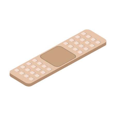 Medical adhesive isometric icon.のイラスト素材