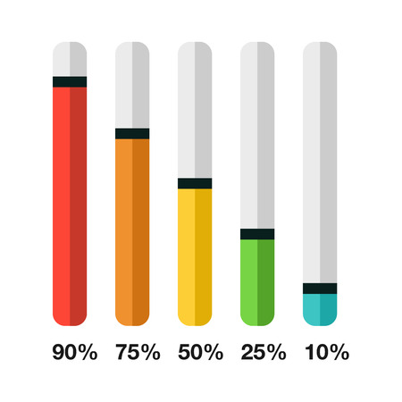 Infographic flat iconのイラスト素材