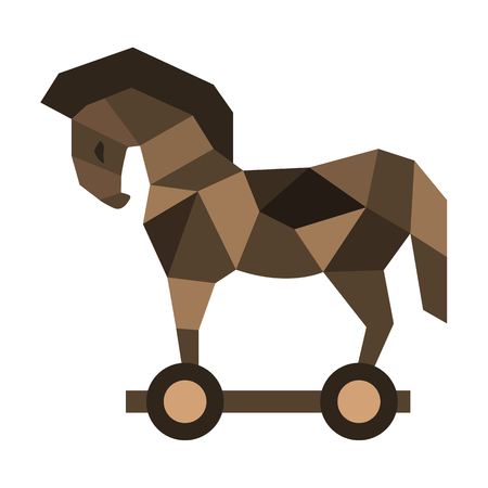Cyber security flat iconのイラスト素材