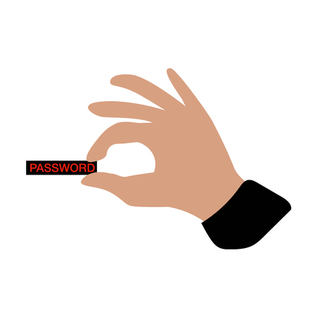 Cyber security flat iconのイラスト素材