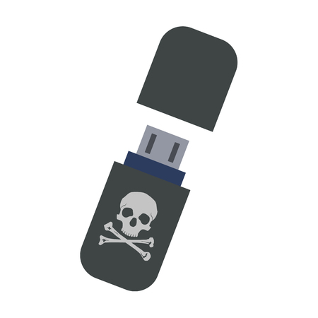 Cyber security flat iconのイラスト素材