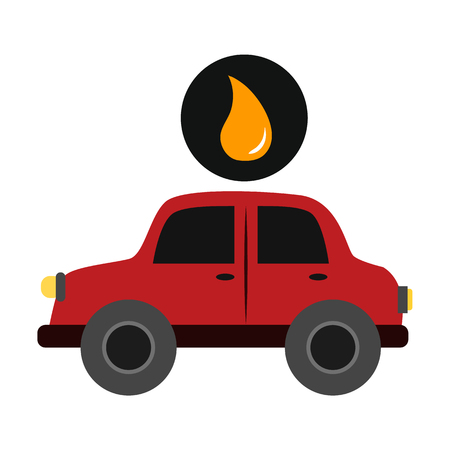 Oil industry flat iconのイラスト素材