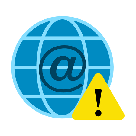 Cyber security flat iconのイラスト素材