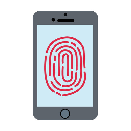 Cyber security flat iconのイラスト素材
