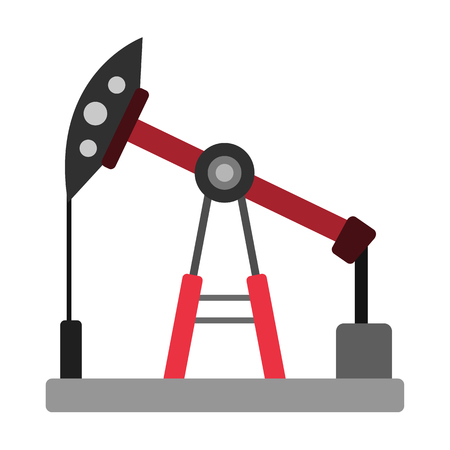 Oil industry flat iconのイラスト素材