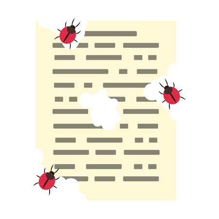 Cyber security flat iconのイラスト素材