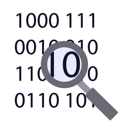 Cyber security flat iconのイラスト素材
