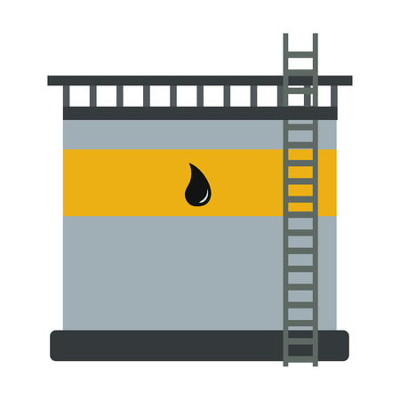 Oil industry flat iconのイラスト素材