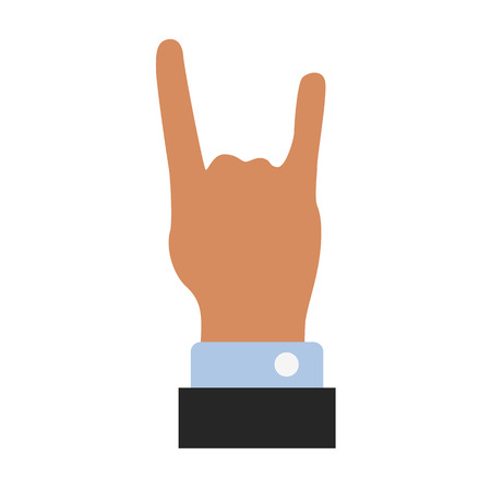 hand gesture flat iconのイラスト素材