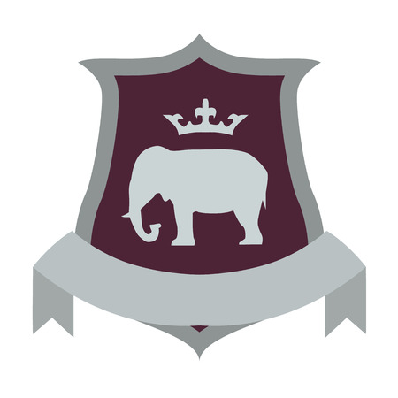 coat of arms flat iconのイラスト素材