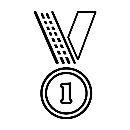 Sport equipment simple medal iconのイラスト素材