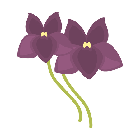 Spring flower flat iconのイラスト素材