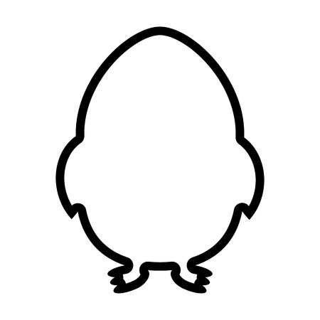 A chic line icon isolated on  plain background.のイラスト素材