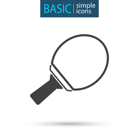 Sport equipment simple table tennis iconのイラスト素材