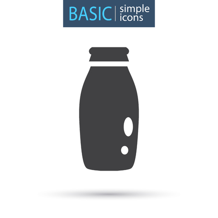 Bottle of milk simple iconのイラスト素材
