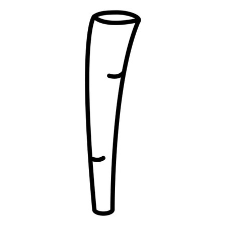 primitive weapon line club iconのイラスト素材