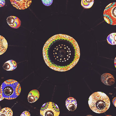 Look up and see these chandeliers upon my head