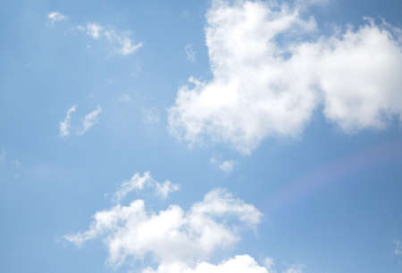 White clouds and skyの写真素材
