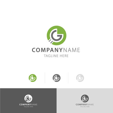 letter G button games logo vectorのイラスト素材