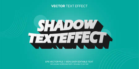 Shadow retro font style editable text effectのイラスト素材