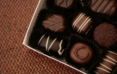 fancy box of assorted chocolates