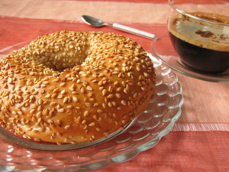 Bagel with sesame