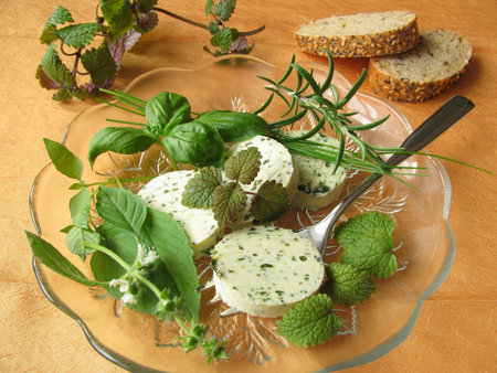 Herbs butterの写真素材