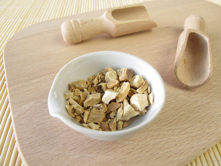 Iris root, Iridis rhizomaの写真素材