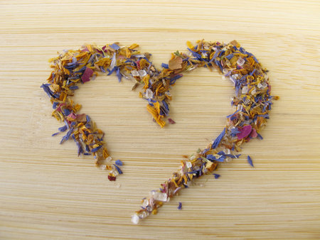 Heart of flower sugarの写真素材