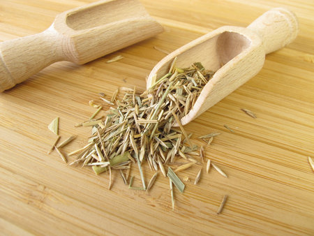 Hay and grass flowers, Graminis flosの写真素材