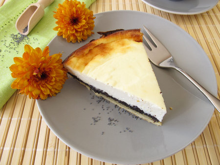 Poppy-seed cheese cakeの写真素材