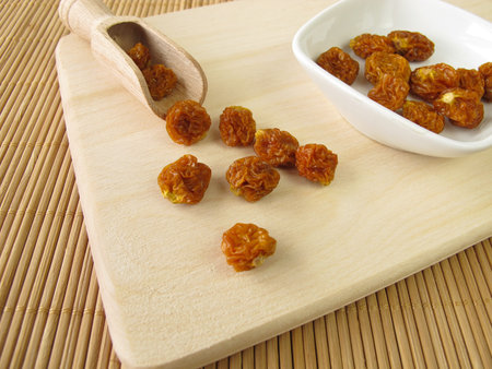 Dried physalis の写真素材