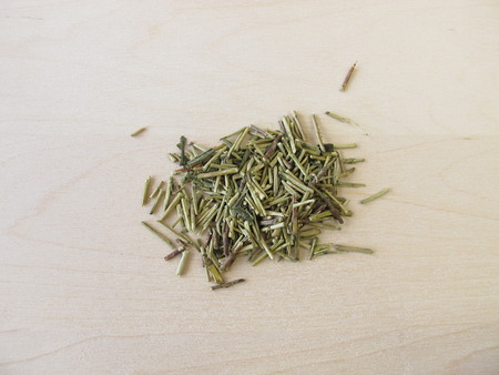 Loose kukicha green teaの写真素材