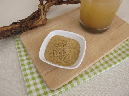 Medicinal clay water - Mixed with healing clay powder and waterの写真素材