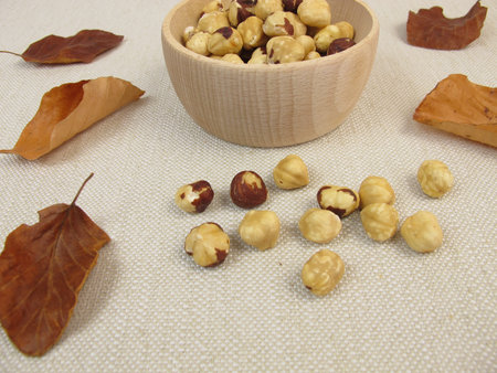 Roasted hazelnuts