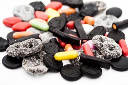 Close-up of assorted Licoriceの写真素材