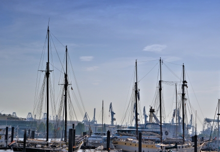 Hamburg harborのeditorial素材