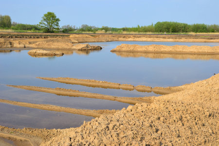 On an excavation lake
