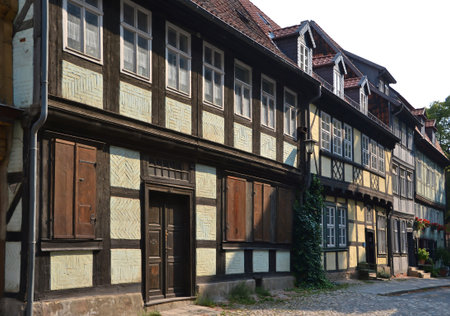 Half-timbered houses in Quedlinburgのeditorial素材