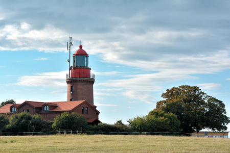 The lighthouse in Bastorf on the Baltic coastの写真素材