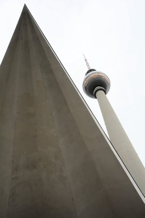 TV tower in the center of Berlinのeditorial素材