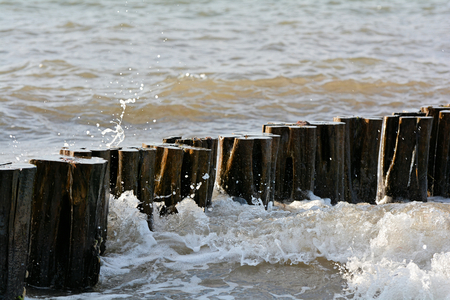 on the Baltic Sea beach at Heiligendammの写真素材