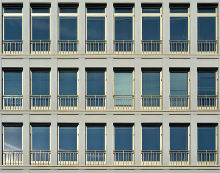 windows of an office building in Berlin