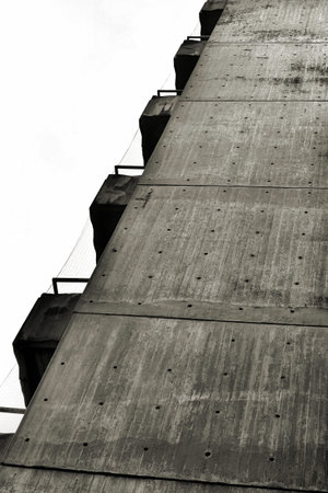 sideview of a residential building in the center of Braunschweigの写真素材