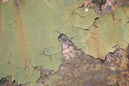 rust on an old railway wagon in the harbor of Magdeburg of