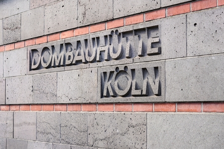 Cathedral Building Lodge at Cologne Cathedralの写真素材