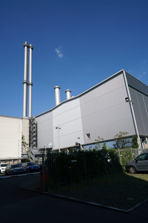 BERLIN, GERMANY - MAY 10, 2016: Buildings of the former cogeneration plant Berlin-Mitte.のeditorial素材